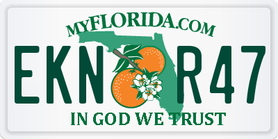FL license plate EKNR47