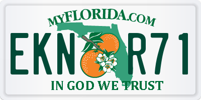 FL license plate EKNR71
