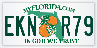 FL license plate EKNR79