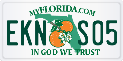 FL license plate EKNS05