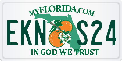 FL license plate EKNS24