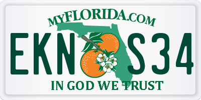 FL license plate EKNS34