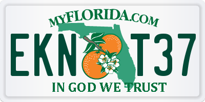 FL license plate EKNT37