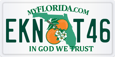 FL license plate EKNT46
