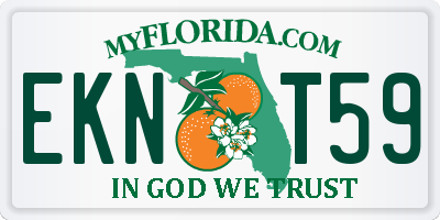 FL license plate EKNT59