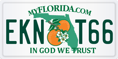 FL license plate EKNT66