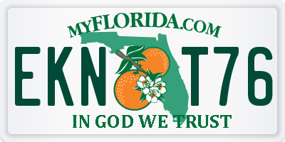 FL license plate EKNT76