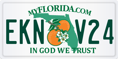 FL license plate EKNV24