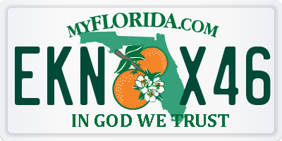 FL license plate EKNX46