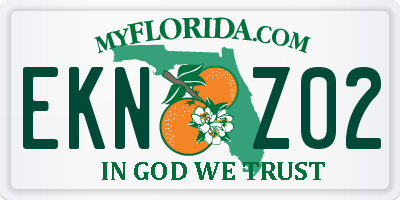 FL license plate EKNZ02