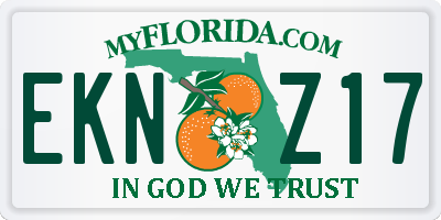 FL license plate EKNZ17