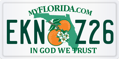 FL license plate EKNZ26