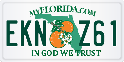 FL license plate EKNZ61
