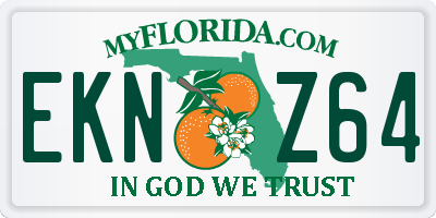 FL license plate EKNZ64