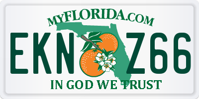 FL license plate EKNZ66