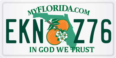 FL license plate EKNZ76