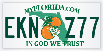 FL license plate EKNZ77