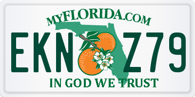 FL license plate EKNZ79