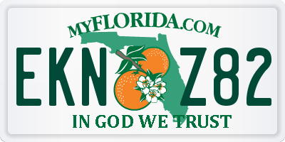 FL license plate EKNZ82