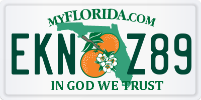 FL license plate EKNZ89