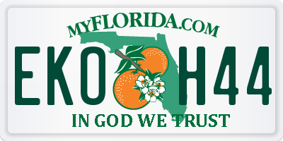 FL license plate EKOH44