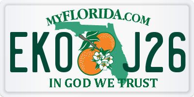 FL license plate EKOJ26