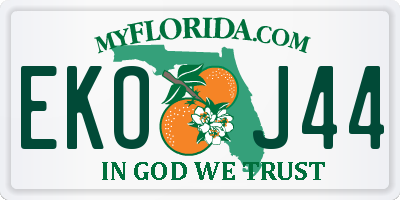 FL license plate EKOJ44