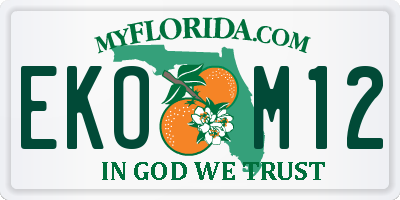 FL license plate EKOM12