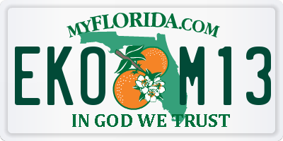 FL license plate EKOM13