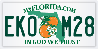 FL license plate EKOM28