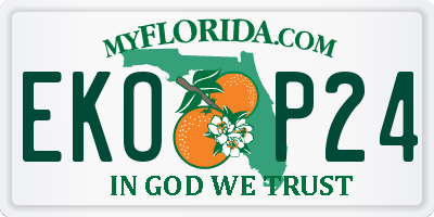 FL license plate EKOP24