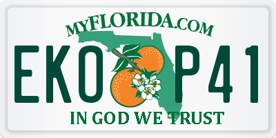 FL license plate EKOP41