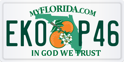 FL license plate EKOP46