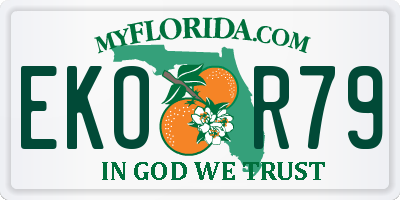 FL license plate EKOR79