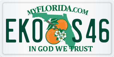 FL license plate EKOS46