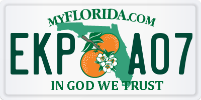 FL license plate EKPA07