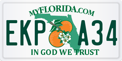 FL license plate EKPA34