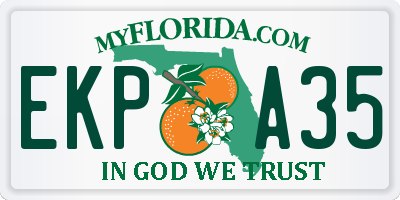 FL license plate EKPA35