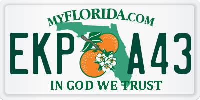 FL license plate EKPA43