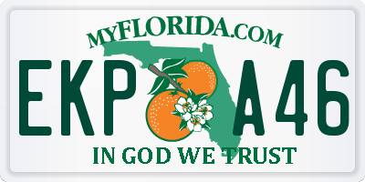 FL license plate EKPA46