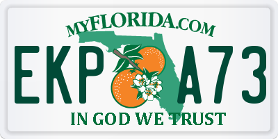 FL license plate EKPA73