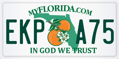 FL license plate EKPA75