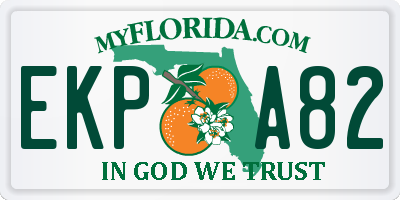 FL license plate EKPA82