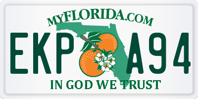 FL license plate EKPA94