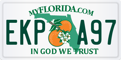 FL license plate EKPA97
