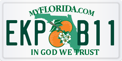 FL license plate EKPB11