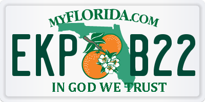 FL license plate EKPB22