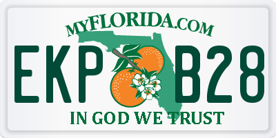 FL license plate EKPB28
