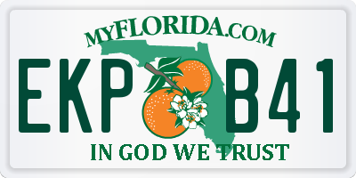 FL license plate EKPB41