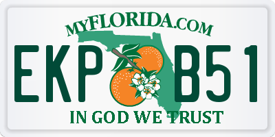 FL license plate EKPB51